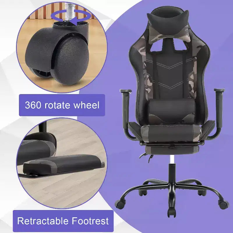 Gaming Chair Computer Gamer Chair with Lumbar Support