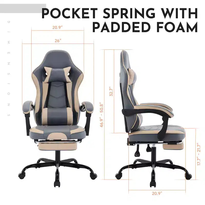 Fotel gamingowy, ergonomiczny fotel komputerowy