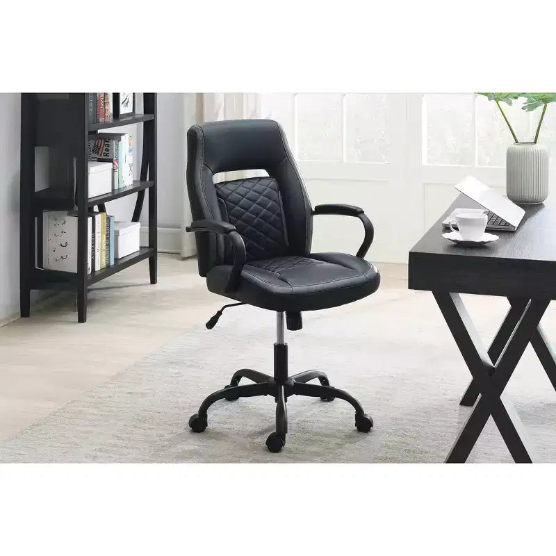 Sedia da gaming con braccioli, sedia a gambe incrociate con ruote, sedia imbottita per computer, studio, ufficio e sala gaming