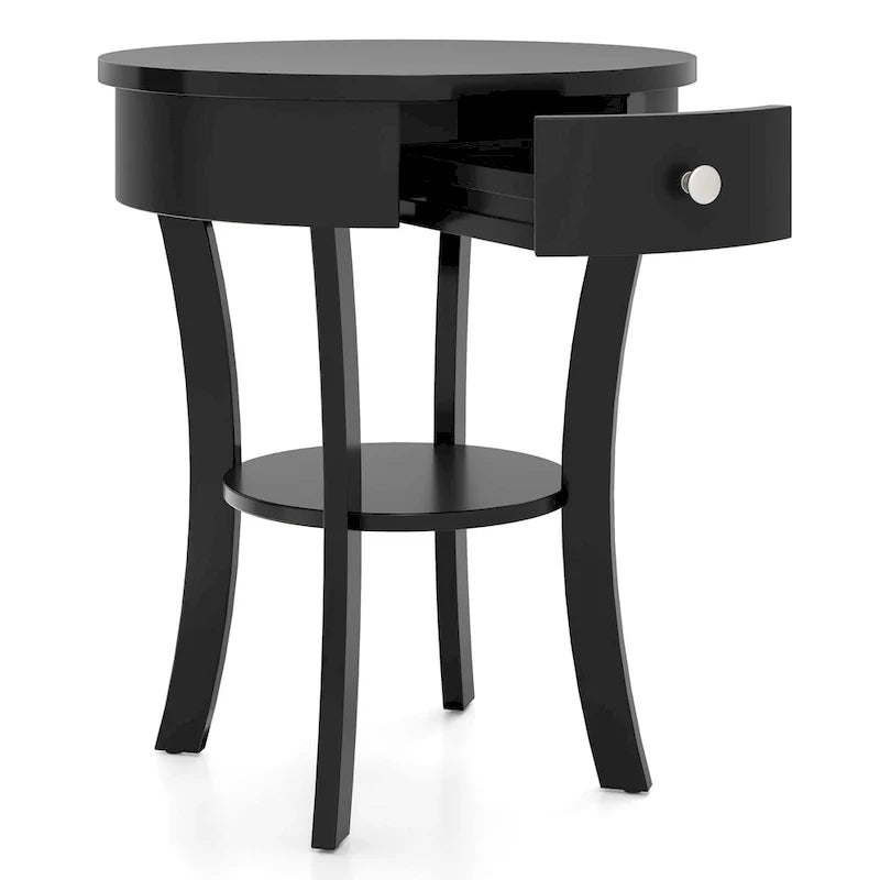 Side Table Round Nightstand