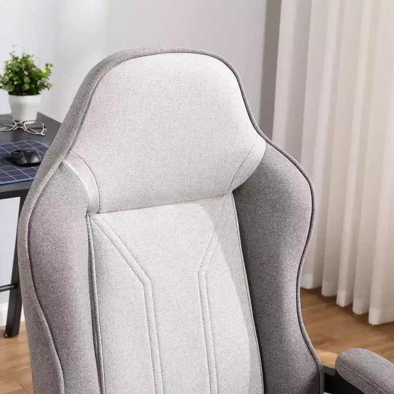 Sedia da gaming girevole grigia