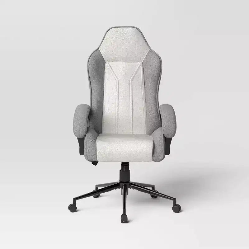 Sedia da gaming girevole grigia