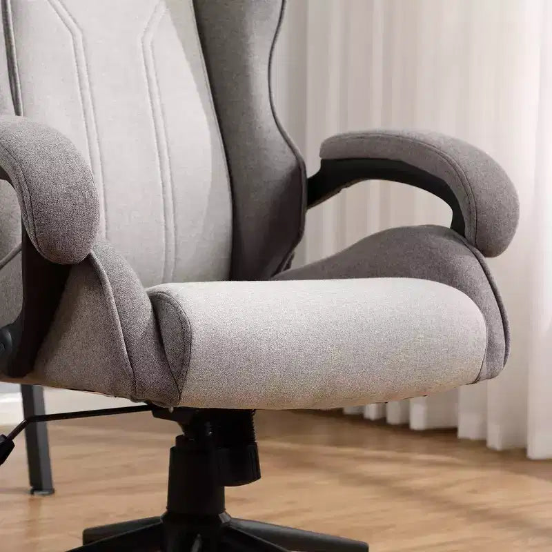 Sedia da gaming girevole grigia
