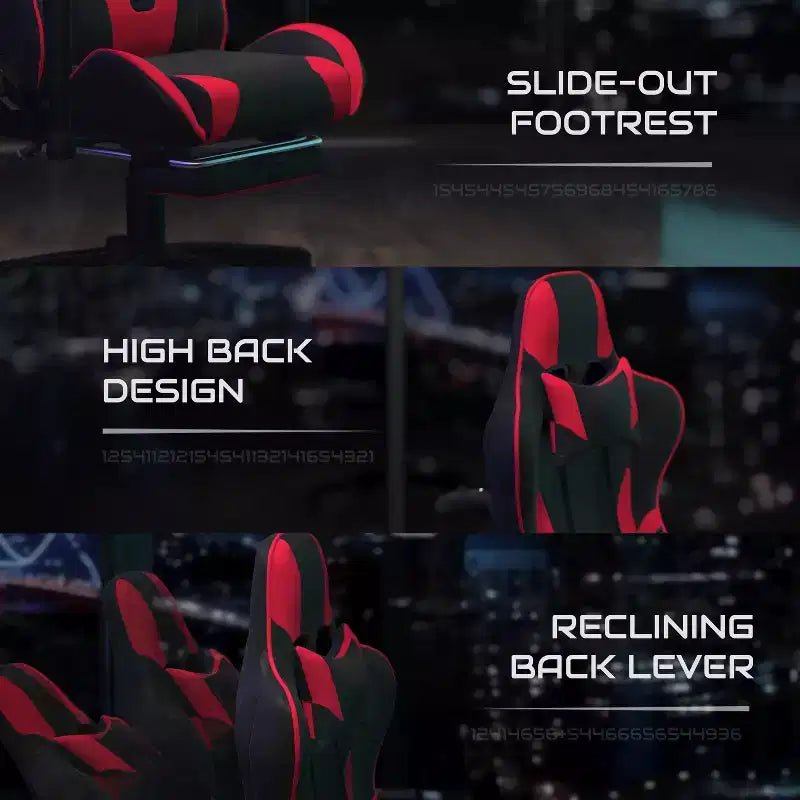 Faux Leather Reclining Gaming Chair