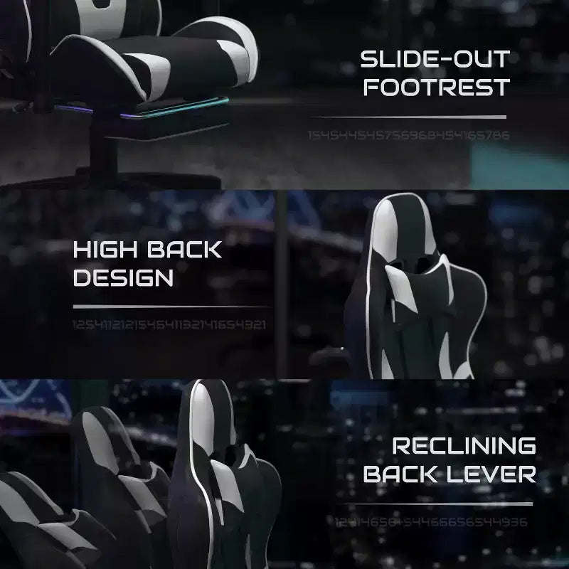 Faux Leather Reclining Gaming Chair