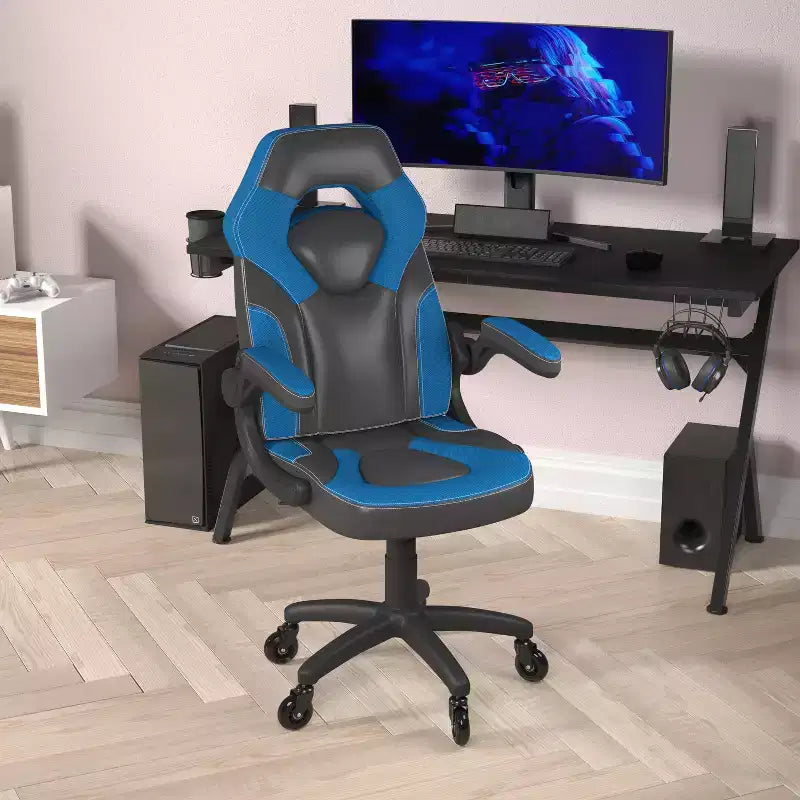 Sedia da gaming regolabile da ufficio e computer