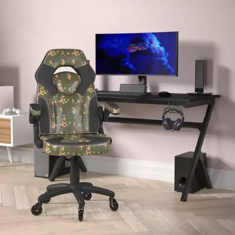 Sedia da gaming regolabile da ufficio e computer