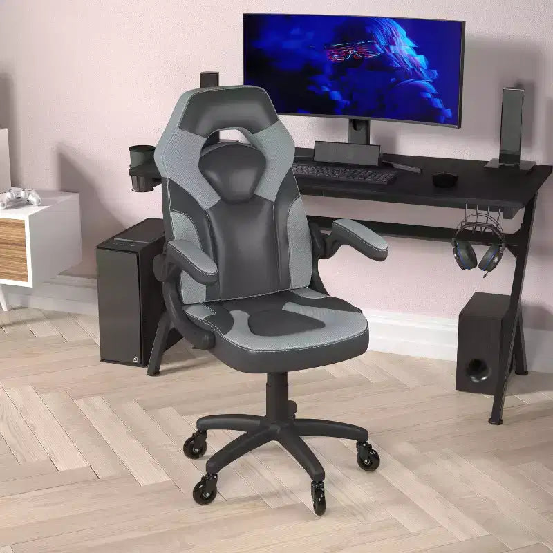 Sedia da gaming regolabile da ufficio e computer