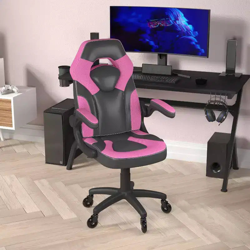 Sedia da gaming regolabile da ufficio e computer