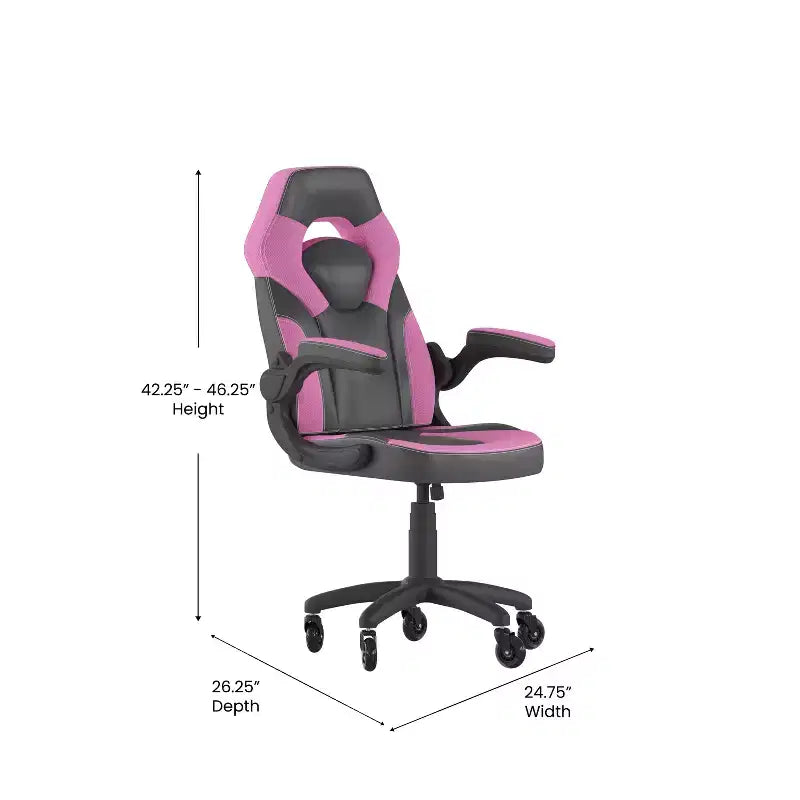 Sedia da gaming regolabile da ufficio e computer