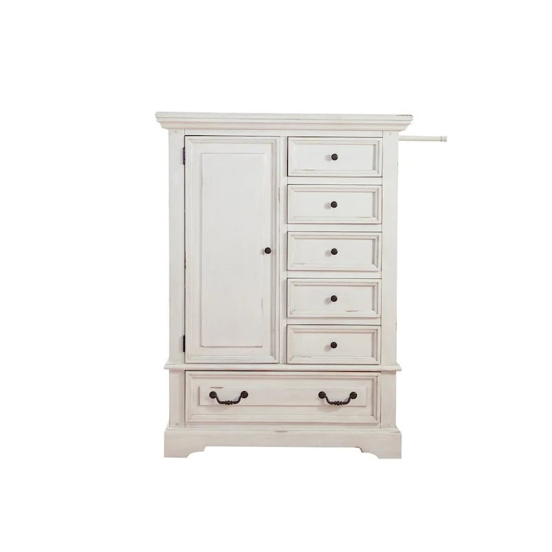 Antique Finish Gentleman's Drawer Chest
