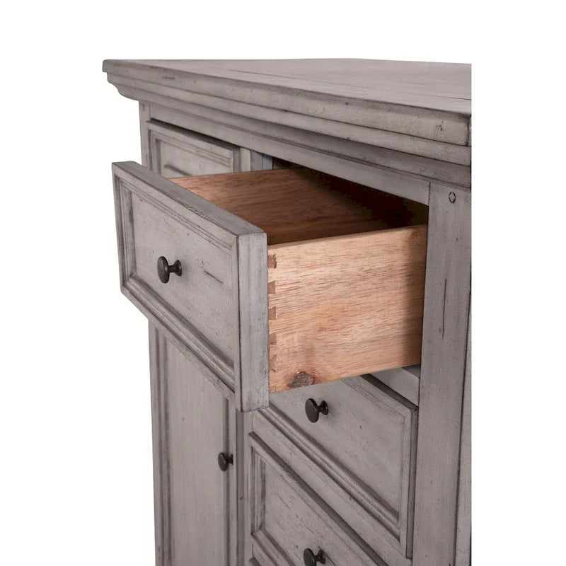 Antique Finish Gentleman's Drawer Chest
