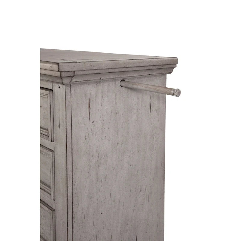 Antique Finish Gentleman's Drawer Chest