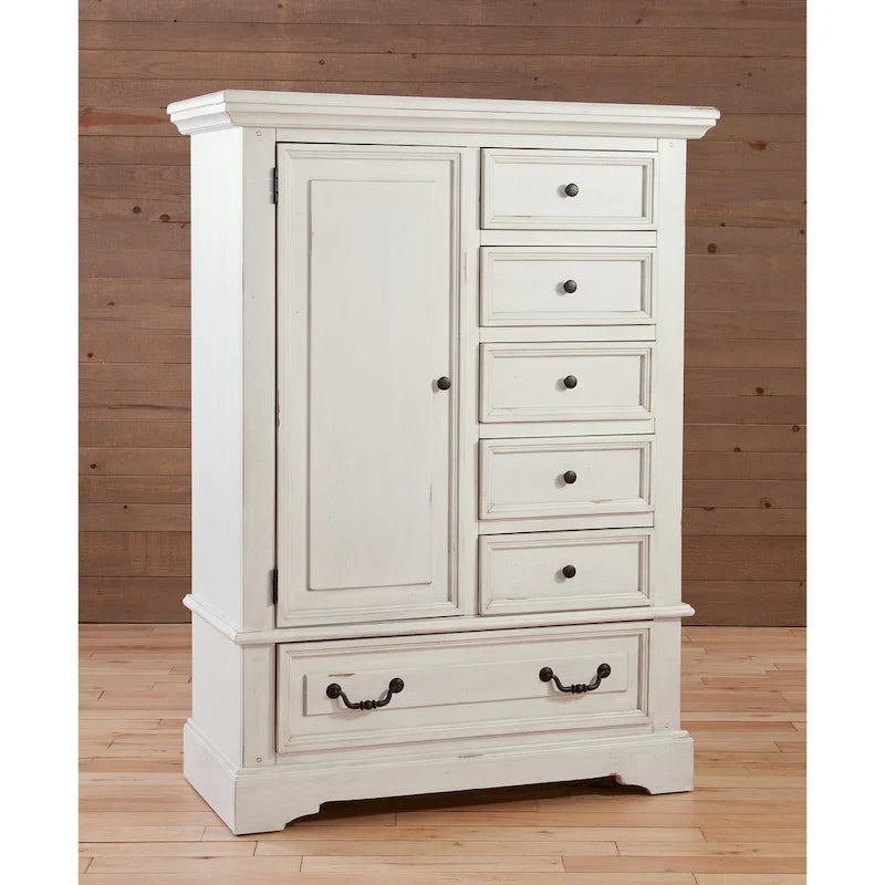 Antique Finish Gentleman's Drawer Chest