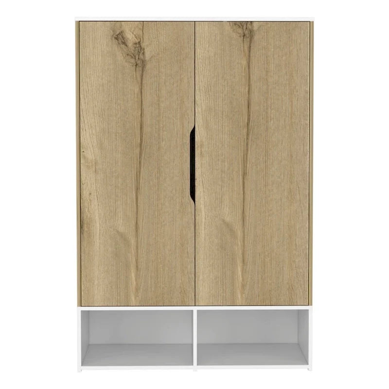 Furniture Double Armoire with Hanging Rod