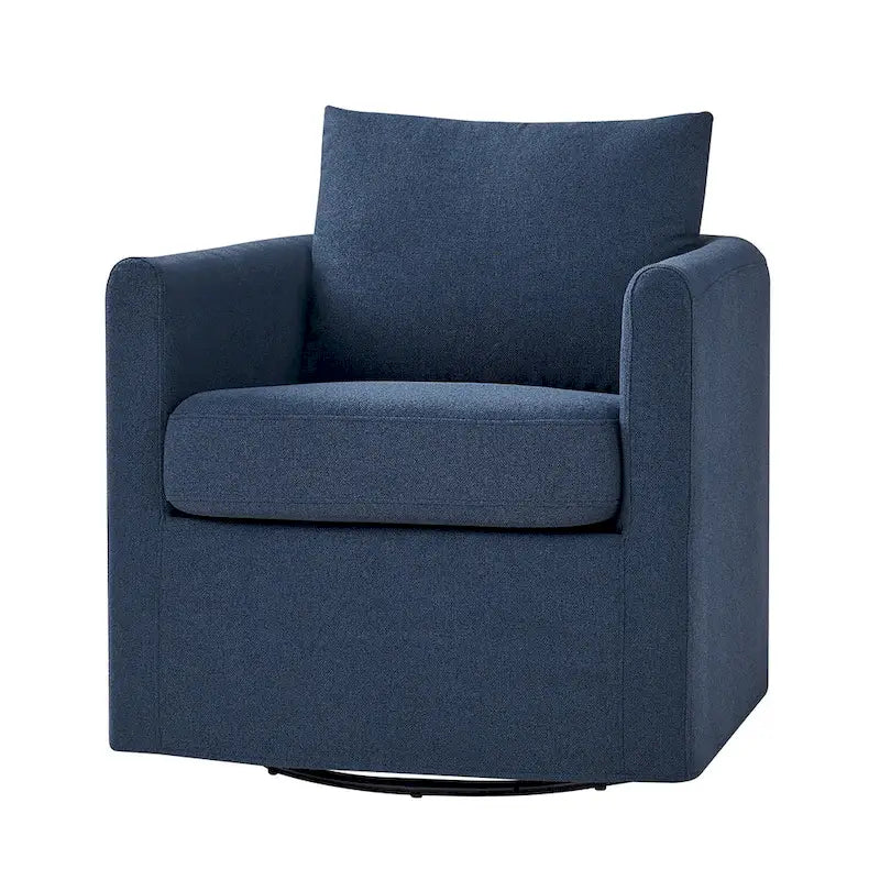 Modern 360-Degree Swivel Chair with Removable Slipcover