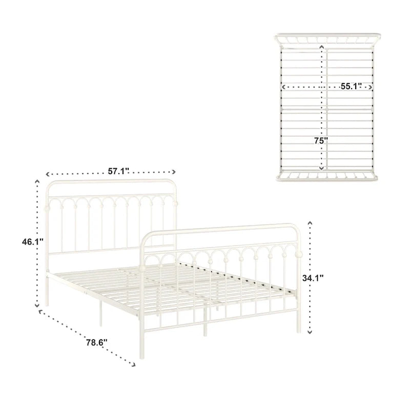 Metal Arches Platform Bed