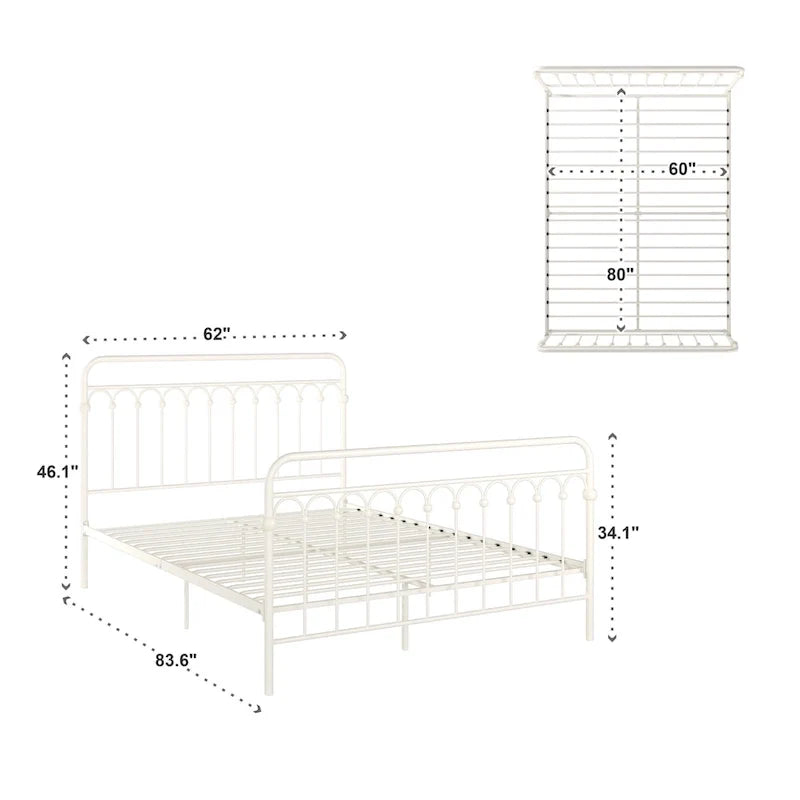 Metal Arches Platform Bed