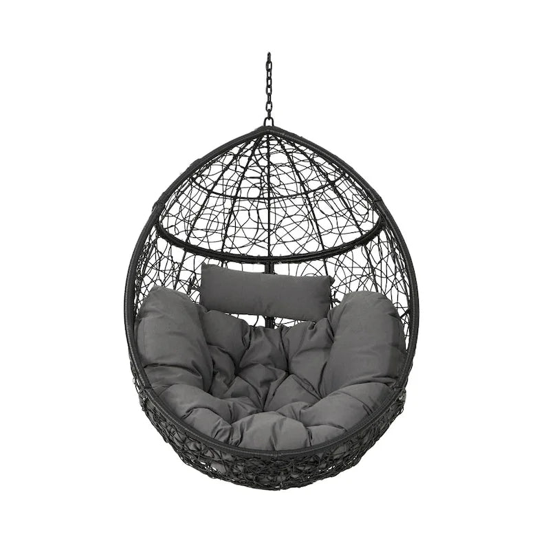 Waterproof Outdoor Wicker Hanging Basket Chair