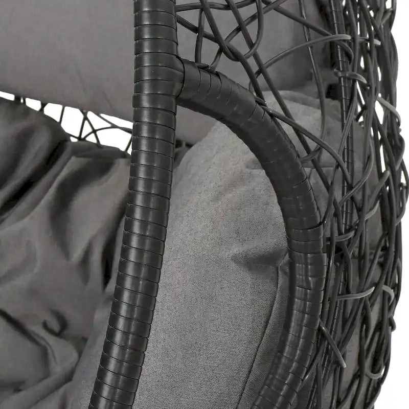 Waterproof Outdoor Wicker Hanging Basket Chair