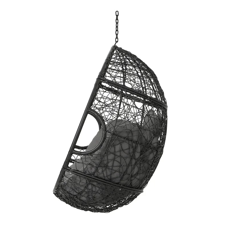 Waterproof Outdoor Wicker Hanging Basket Chair