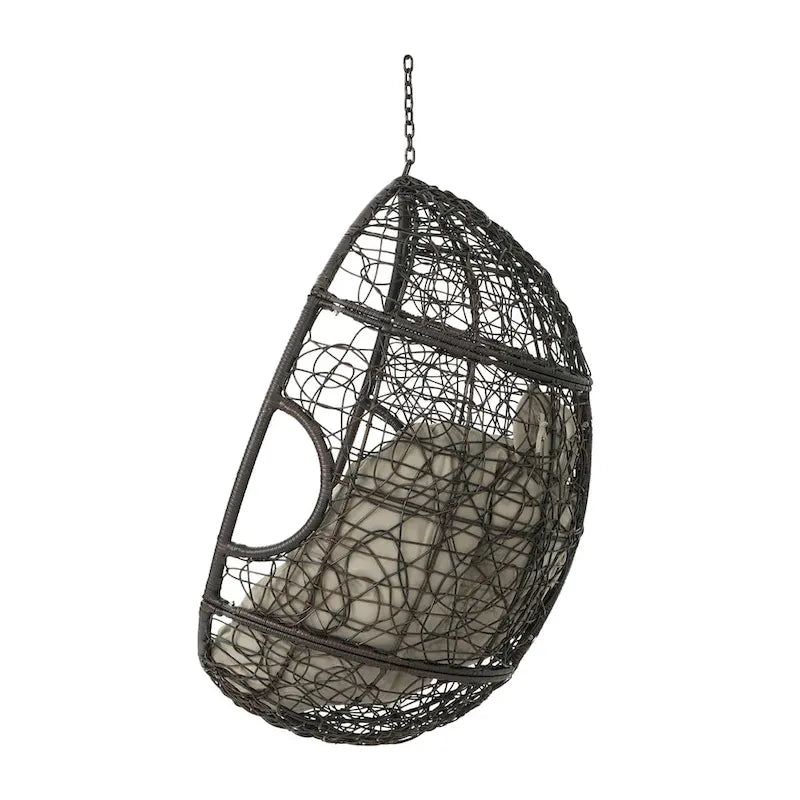 Waterproof Outdoor Wicker Hanging Basket Chair