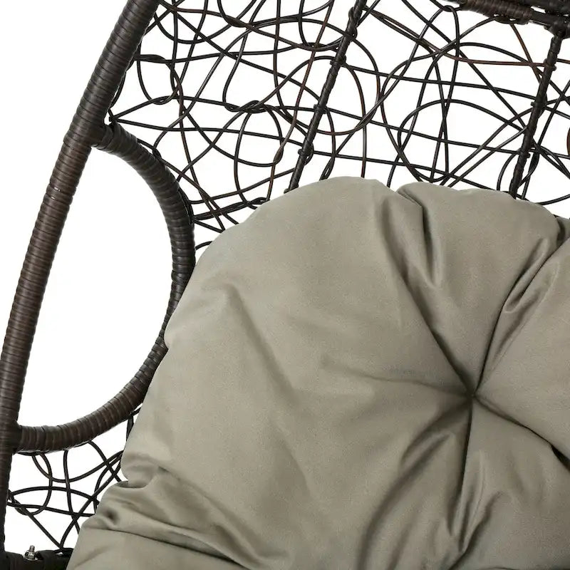 Waterproof Outdoor Wicker Hanging Basket Chair