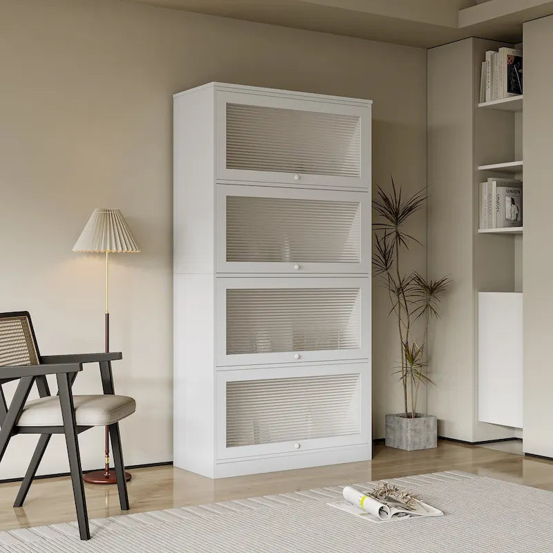 Glass Doors Office Storage Cabinet